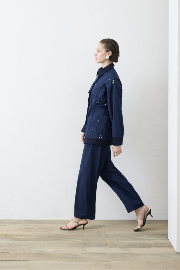 Miori Dia Pantolonlu Denim Takım Lacivert